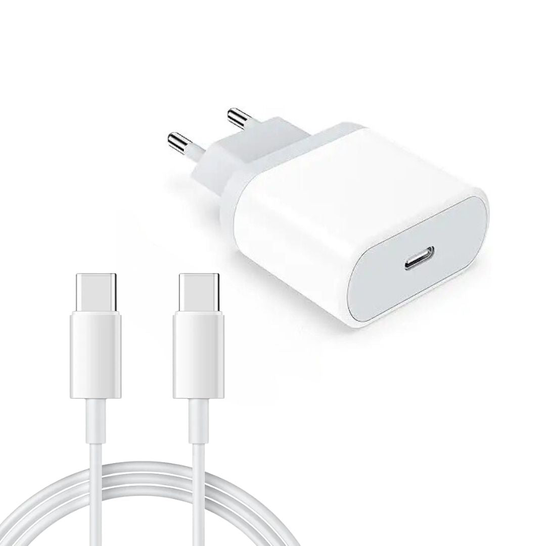 Cargador USB-C - Cable Tipo C a C, Carga Rapida, Potencia Adaptador 35w, Cable 60w, Compatible con iPhone y Android