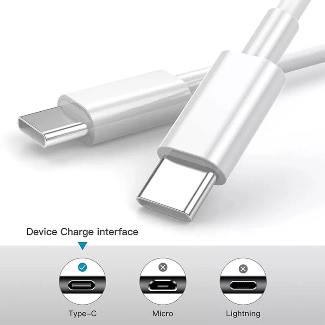 Cargador USB-C - Cable Tipo C a C, Carga Rapida, Potencia Adaptador 35w, Cable 60w, Compatible con iPhone y Android