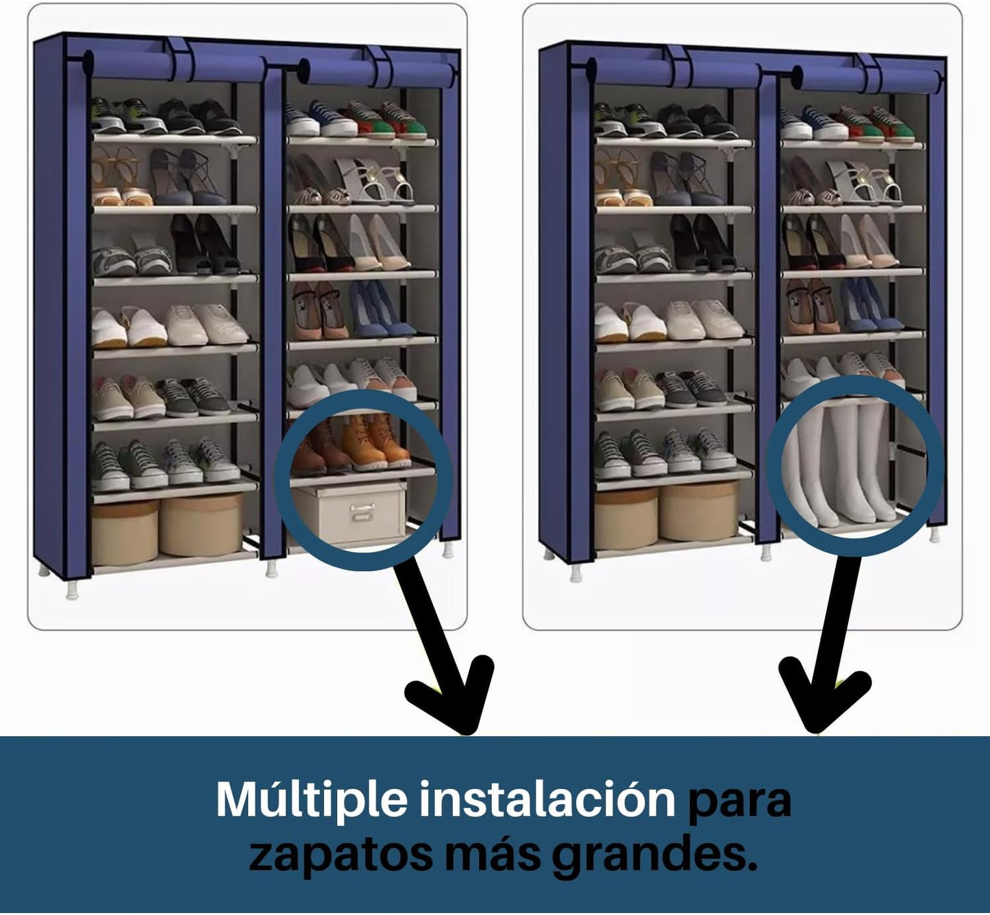 ZAPATERO DOBLE CON CUBIERTA