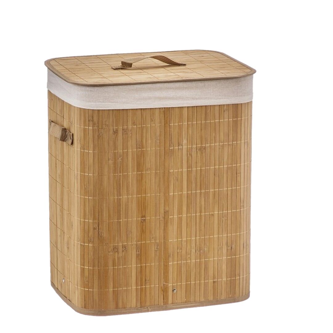 CESTA DE BAMBÚ PARA ROPA