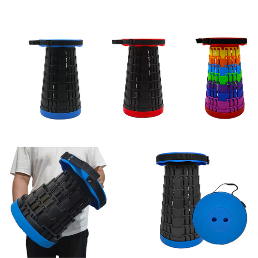 Taburete plegable, hasta 45 cm. de altura y 250 Kg de carga
