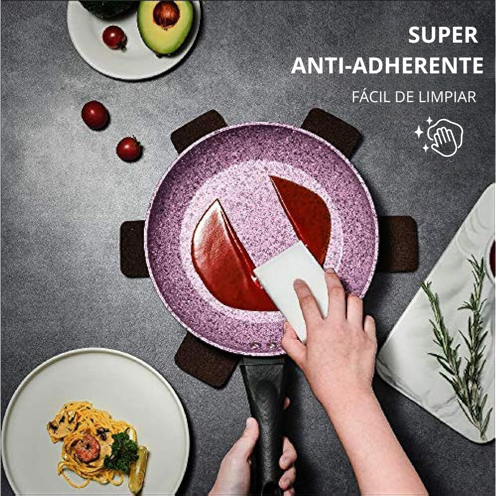 TH CHEF SET 2 SARTENES GRANITO ANTIADHERENTE